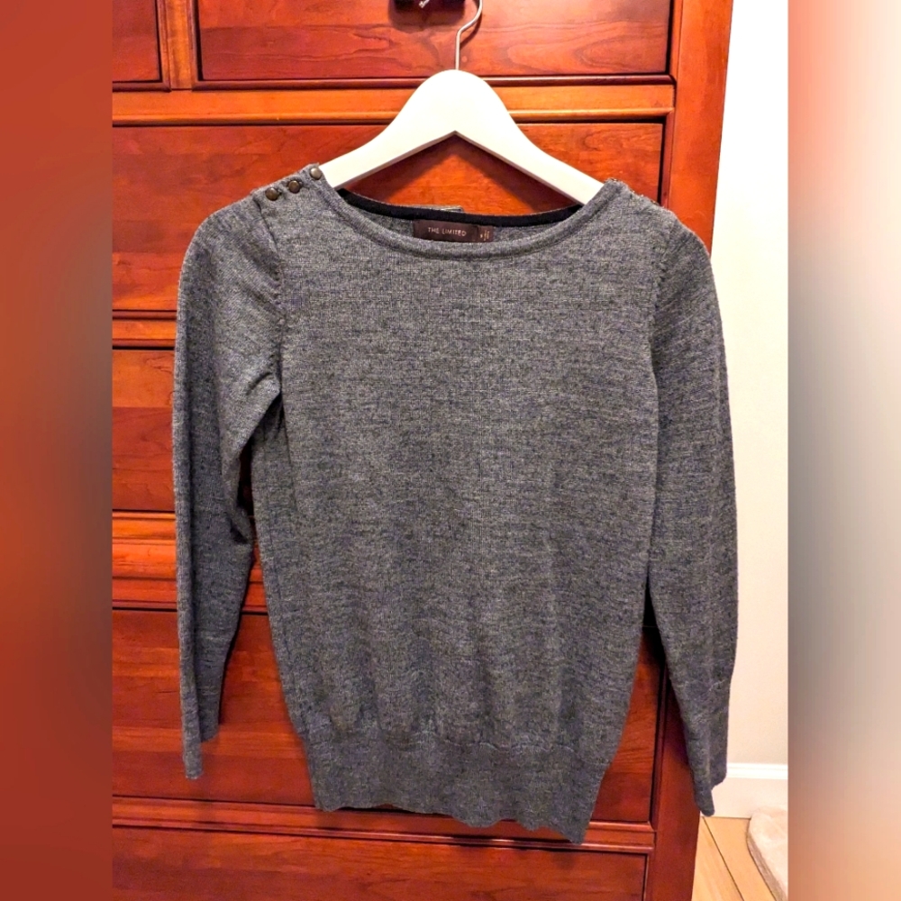 The Limited slate blue sweater